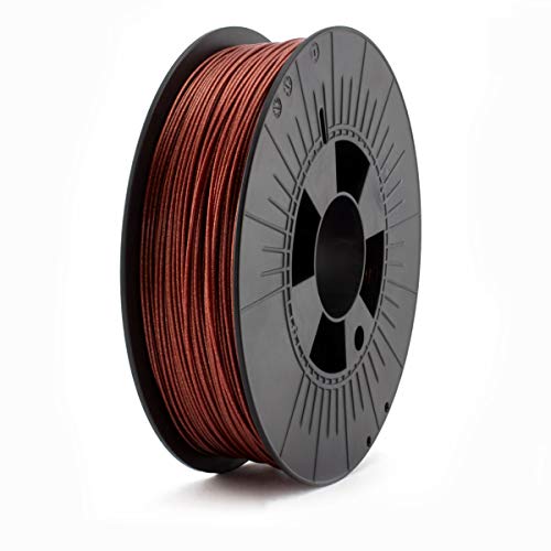 ICE FILAMENTS, PLA Filament, 3D Drucker Filament, 2.85mm, 0.75kg, Metallic Daring Darkred (Metallisch Rot)