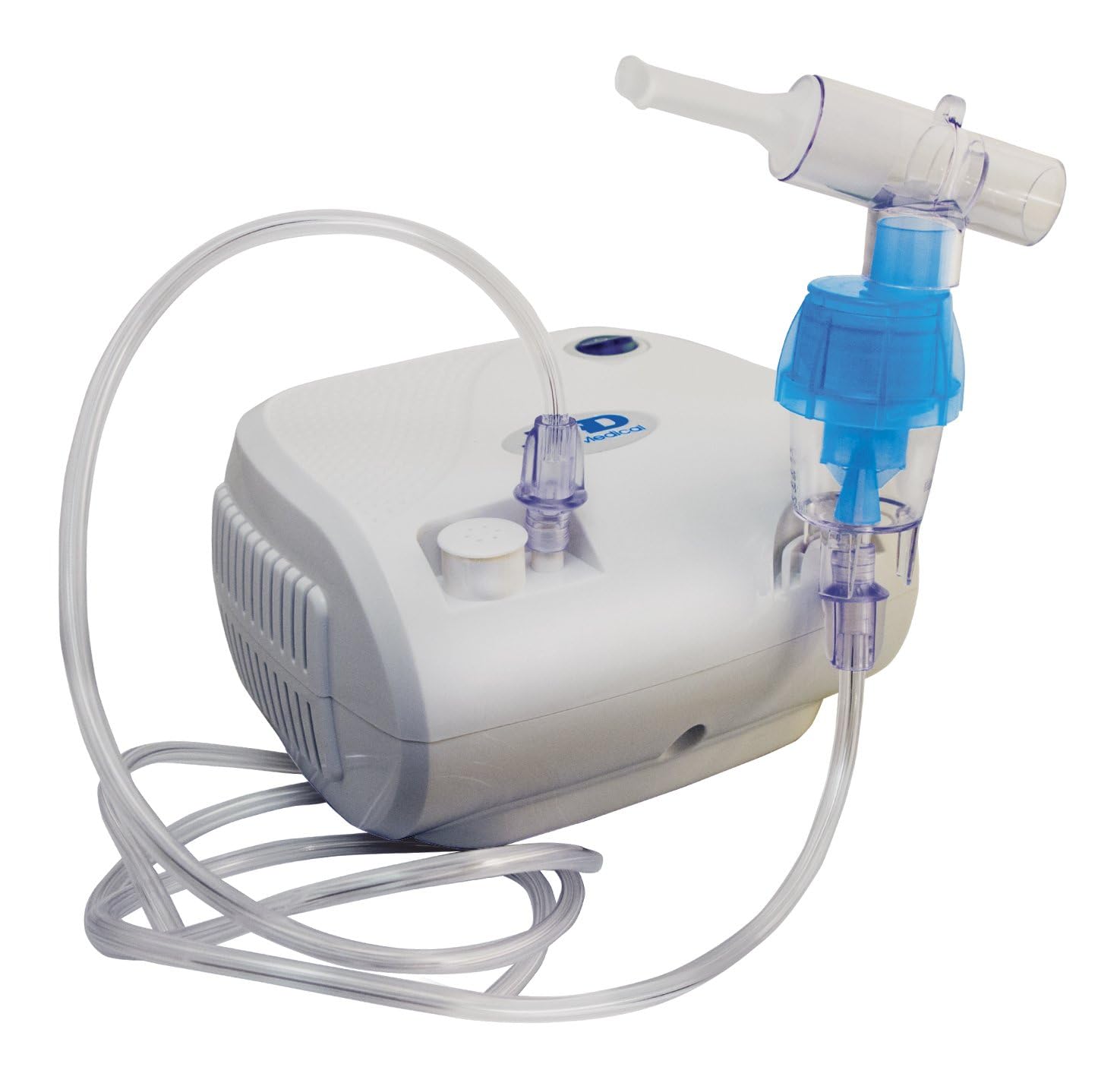 A&D Medical UN-014 Inhalator, Kompressor Vernebler mit Mundstück und Maske für Erwachsene und Kinder, bei Erkältungen oder Asthma mit extra viel Zubehör und langem Schlauch