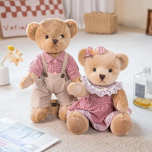 Plüsch Teddybär Kissen Spielzeug Kuscheltier Puppe Hochzeit Geburtstagsgeschenk für Kinder 35cm 5