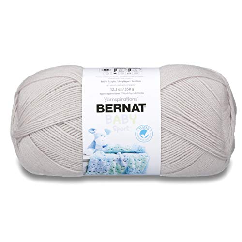 Bernat 16312121048 Big Ball Baby Solid Garn, leicht, 100 % Acryl, 350 g, Grau