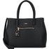 L.CREDI, Maxima Handtasche 33 Cm in schwarz, Henkeltaschen für Damen