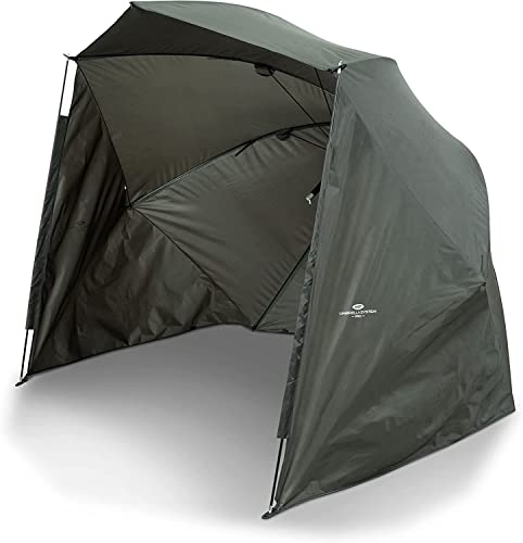 NGT Regenschirmsystem mit Seiten und Seiten zum Karpfenangeln, groß, 125 cm
