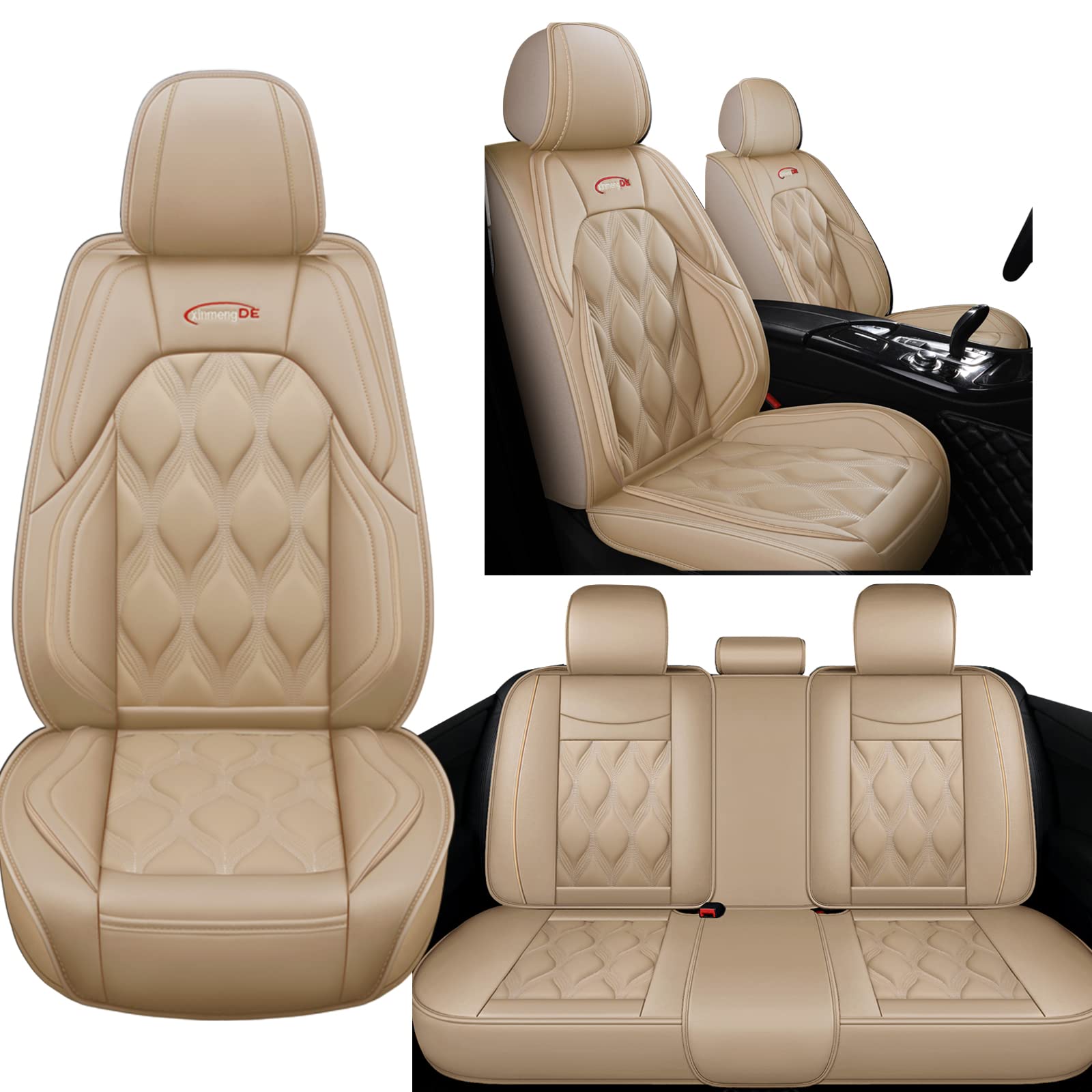 NOBQUA Sitzbezüge Auto Autositzbezüge Universal Set für Mercedes-Benz S-Klasse S280 W140 S350 W140 S600 W140 S300 W140 S320 W140 S500L W140 S600L W140 S320L W140 Auto Zubehör
