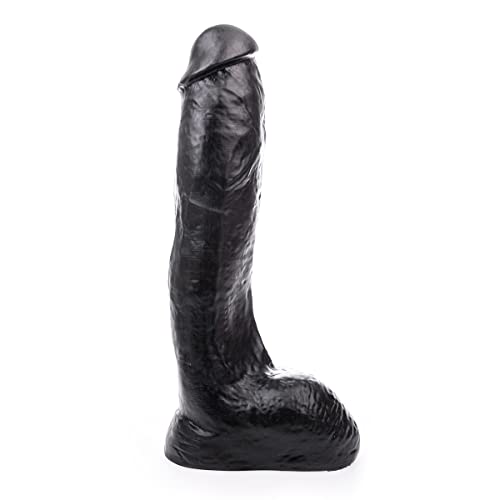 Hung System Dildo" JAY XL" 33,0x7,2cm, mit Saugfuß, (Black)