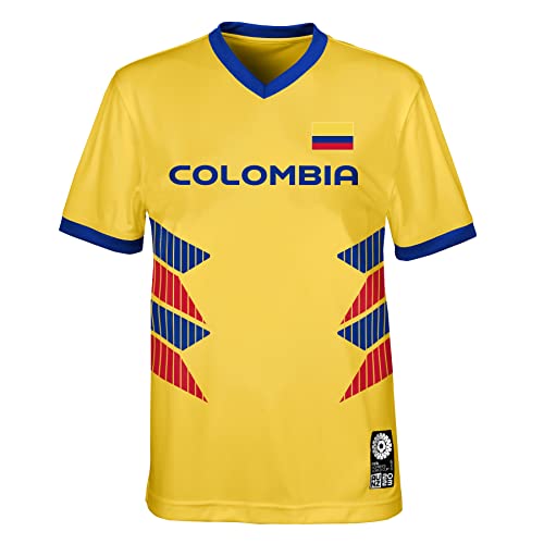 FIFA Offizielles Trikot Frauenfussball-Weltmeisterschaft 2023 für Erwachsene, Kolumbien, gelb, mittel
