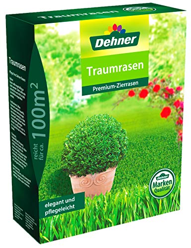 Dehner Rasen-Saatgut Traumrasen, Premium-Zierrasen, 2,5 kg, für ca. 100 qm