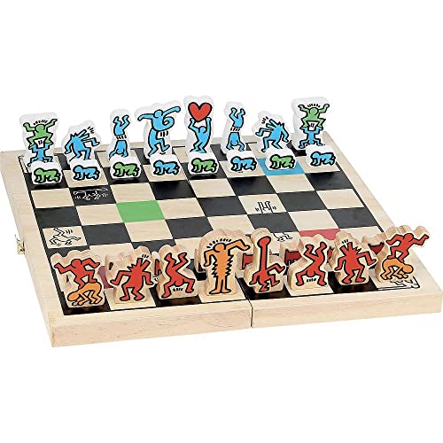 Vilac - Schachspiel Großes Modell im Keith Haring-Set, 9229, mehrfarbig