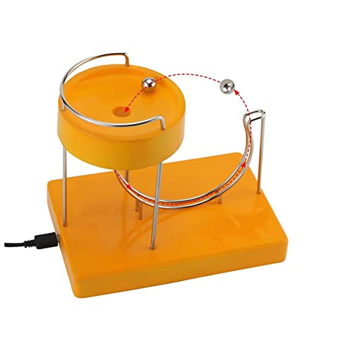 GROCKSTR Kinetic Art Ornaments Movement Machine Kinetic Ornaments Art Motion Inertial Ornaments Metal Automatic Jumping Table Toy Yellow