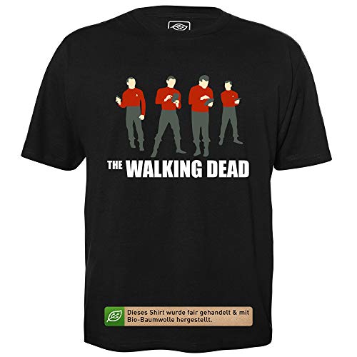 The Walking Dead - Herren T-Shirt für Geeks mit Spruch Motiv aus Bio-Baumwolle Kurzarm Rundhals Ausschnitt, Größe L