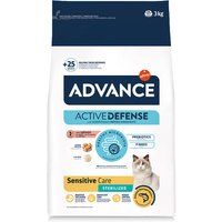 ADVANCE Sterilized mit Lachs +1 Jahr Katzenfutter 3kg, 1er Pack (1 x 3 kg)