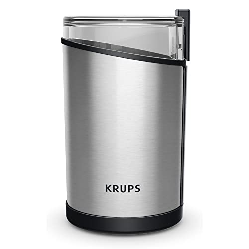 Krups Fast Touch GX204D Elektrische Kaffeemühle mit 200 W Leistung, 75 g, Schwarz
