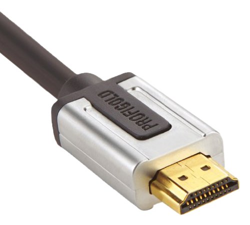 Profigold High Speed HDMI-Kabel mit Ethernet, Anschluss auf Anschluss (1m) schwarz