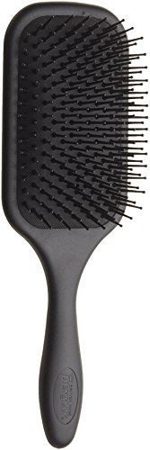 Denman Paddle-Haarbürste/Paddle-Brush (Langhaarbürste) D83, Entwirrungs- und Pflege-Bürste für lange Haare mit Nylonborsten, 13-reihig, schwarz | 1er Pack