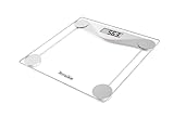 Hanson HX5000 Personenwaage aus Glas, digital, rund