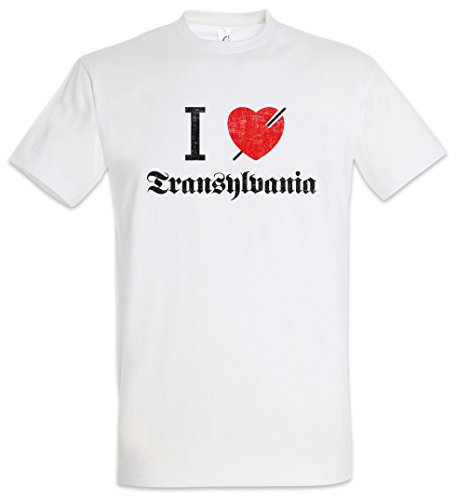 Urban Backwoods I Love Transylvania Herren T-Shirt Weiß Größe 2XL