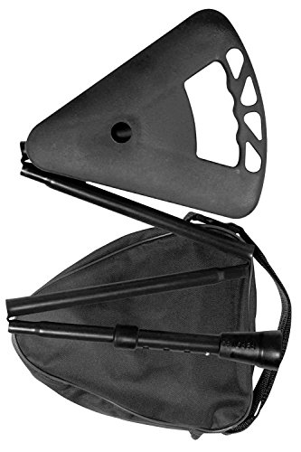 Flipstick Teleskop-Sitzstock faltbar schwarz mit Tasche