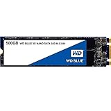 WD Blue SATA SSD M.2 2280 500 GB, 2,5 Zoll (interne SSD, hohe Zuverlässigkeit, Lesevorgänge bis zu 560 MB/s, Schreibvorgänge bis zu 530 MB/s, stoßsicher und WD F.I.T. Lab-zertifiziert)