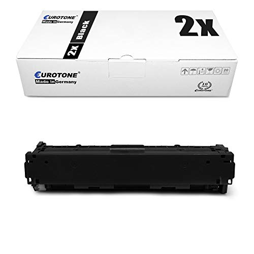 2X Eurotone Toner für Canon I-Sensys MF 623 624 628 8230 8280 wie 731BK CRG-731BK Black