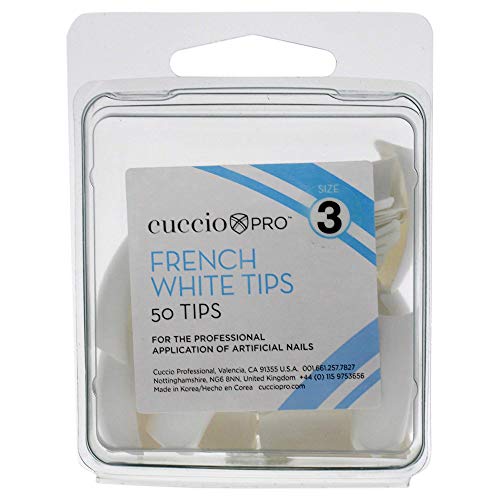 Cuccio French Manicure 50tlg weiß Tipps, Gr. 3