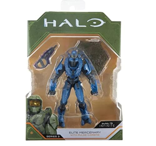 Halo Infinite World of Halo Figuren, 10,2 cm, Serie 1, 2, 3, Sammlung (Figur wählen) (Elite Mercenary)