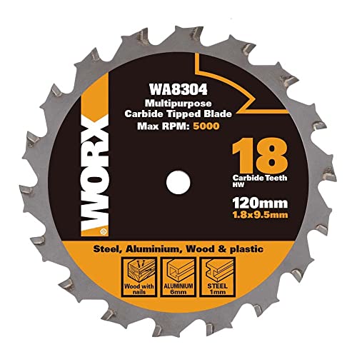 Worx wa8304 worxsaw 120 mm Mehrzweck Klinge: Holz/Metall/Fliesen - Silber (1)