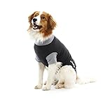 Buster Classic Body für Hunde, XXXL, Schwarz/Grau