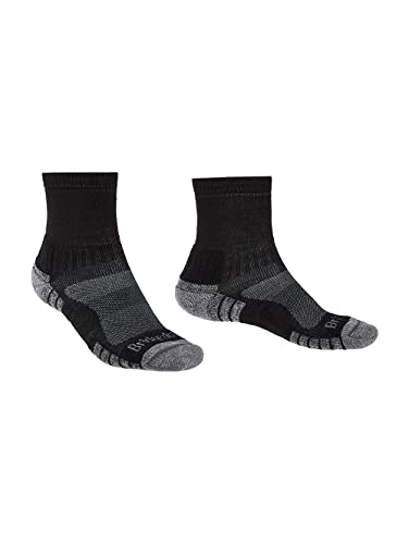 Bridgedale Herren Hike Lightweight Baumwolle Comfort Socken, schwarz/silber, xl