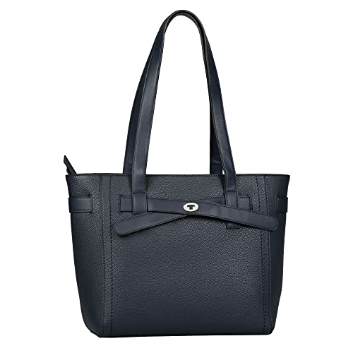 TOM TAILOR - Womenswear LILLY Damen Shopper M, dark blue, 38x12x28