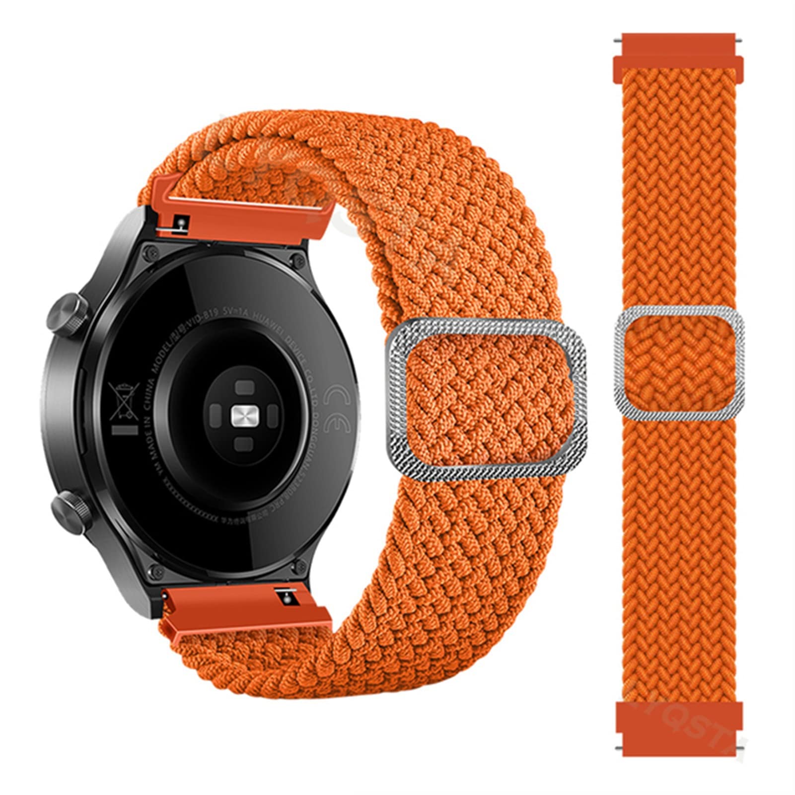 TRDYBSK Geflochtenes Correa Armband für Coros APEX Pro/APEX 46 42 mm Smartwatch Armband PACE 2 PACE2 Armband Correa (Farbe: Orange, Größe: für APEX 42 mm)