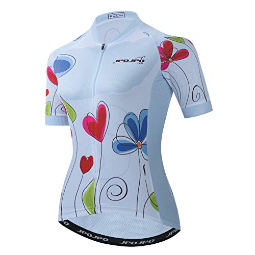 Radtrikot Damen Reißverschluss Mountainbike Shirts Kurzarm Rennradoberteile Pro Team Racing MTB Tops für Damen Damenbekleidung Sommer XL