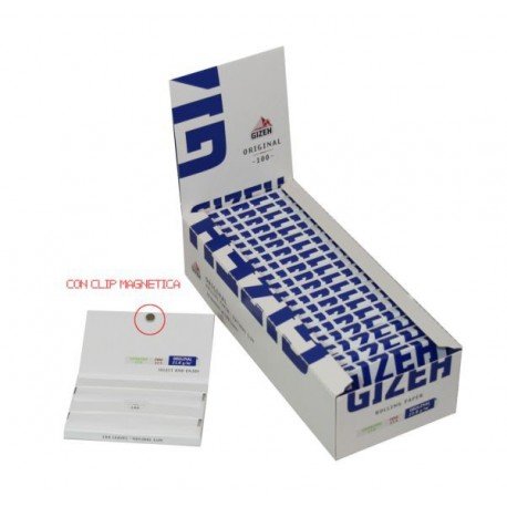 Gizeh Magnetic Blau Original Zigarettenpapier Hof doppelte Behälter 20 Pakete
