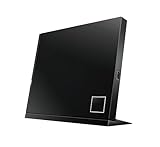 ASUS SBW-06D2X-U Blu-ray Slim-Brenner (M-Disc-Unterstützung, kompatibel mit Windows 7 / 8 / 10 / 11 und Mac OS, 6-fache Blu-ray-Lesegeschwindigkeit) schwarz