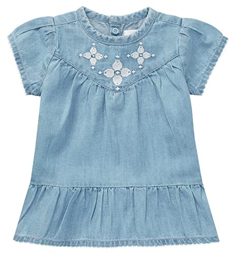 Noppies Baby-Mädchen Mädchenkleid ANDA Jeanskleid Jeans Dress (Medium Wash (P534), 50) 2440413