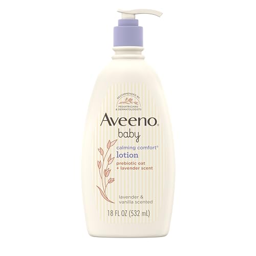 Aveeno Baby Calming Comfort Lotion, Lavender and Vanilla, 18 Fluid Ounce by Aveeno