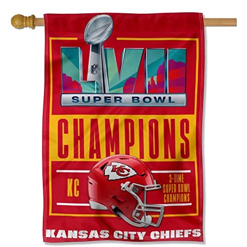 Kansas City Chiefs Super Bowl LVII 2022 2023 Champions House Banner Flagge