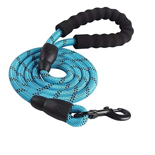 Große Hund Reflektierende Seil Leine Gehen Große Hundehalsband Traktionsgeschirr Blei hellblau, 150 cm