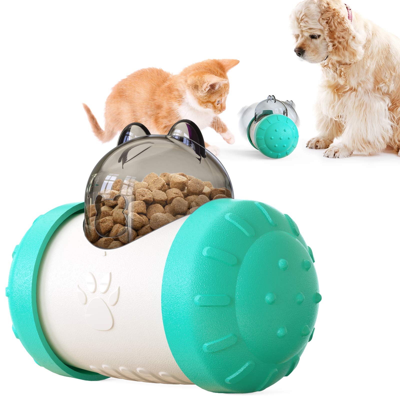 NW Swing Bear Lecky Spielzeug für Hund und Katze Hund Slow Feeder Futterspender Spielzeug Hundespielzeug Hund Puzzle Spielzeug Katzenspielzeug (Türkis)