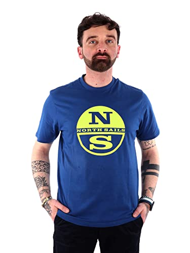 NORTH SAILS T-Shirt mit Maxi-Logo-Aufdruck, Ozeanblau, Large