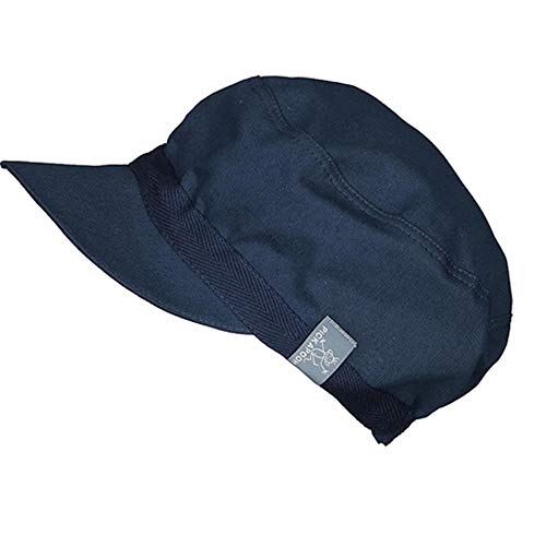 PICKAPOOH Schirmmütze Mika mit UV-Schutz für Kinder und Erwachsene Bio-Baumwolle, Marine Gr. 60
