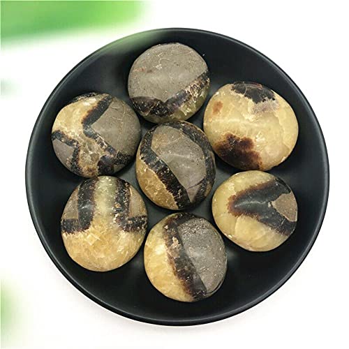 Natürlicher Kristall, rau, 1 Stück, natürliche Septarium-Septarian-Palmen-Massagesteine, Exemplare, Steine ​​und Kristalle Kristallexemplar (Size : 70-90g)