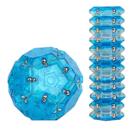 FENGCHUANG Puzzle Stress Relief Ball, Magnetische Zappeln Kugel Kugeln, Pentagone 12-Stück Set, Stress Relief Schreibtisch Spielzeug für Erwachsene