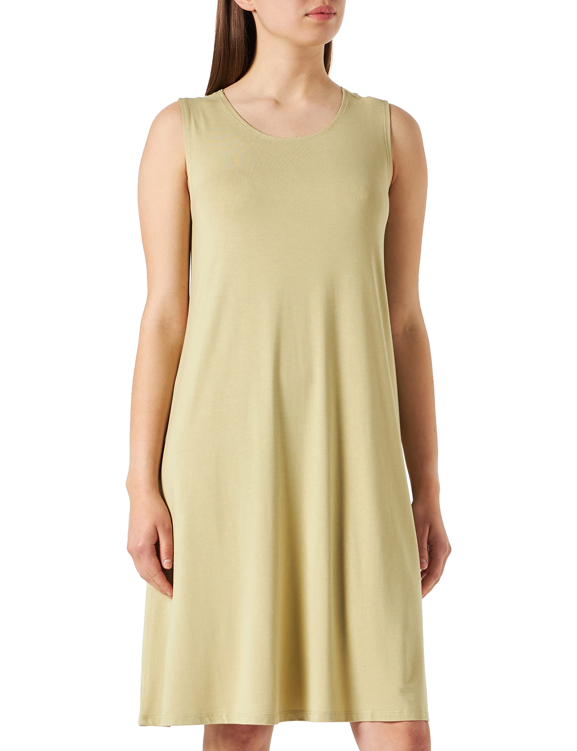 TOM TAILOR Damen Basic Kleid 1032209, 28725 - Light Moderate Olive, 40