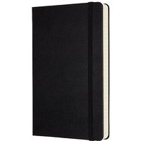 Moleskine - Klassisches Blanko Notizbuch mit Zusatzseiten - Hardcover mit elastischem Verschlussband - Farbe Schwarz - Größe A5 13 x 21 - 400 Seiten