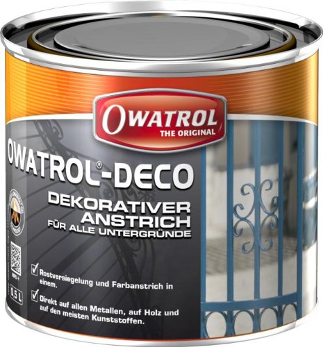 Owatrol-DECO-Dekorativer Anstrich für alle Untergründe,Gebindegrösse 2,5 Liter,Farbton grau