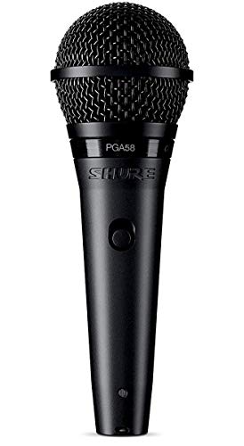 Shure PGA58 Niere Dynamisches Gesangsmikrofon mit XLR-to-QTR Kabel