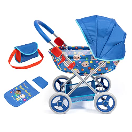 Bayer Design 12711AA Puppenwagen Cocomelon inklusive Tasche und Bettdecke