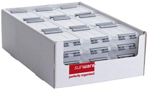 Sunware Q-Line Display Box, transparent metallisch, One Size