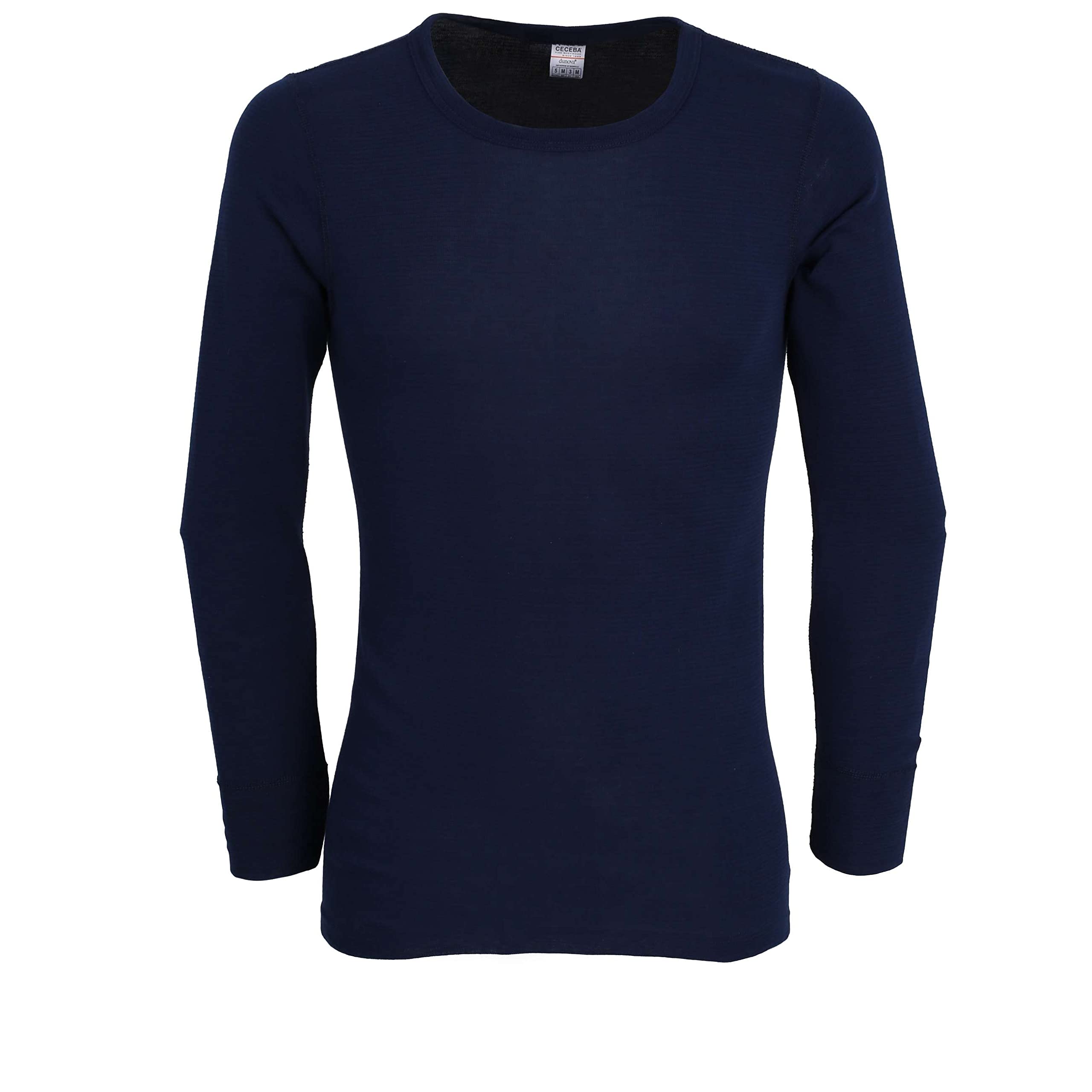 Ceceba Herren Longsleeve, Langarm, Baumwolle, Polyester, Dunova, Navy, Uni XXL