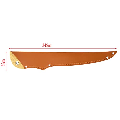 2 Stück tragbare PU-Kunstleder-Messerabdeckung, Scheide, Messer-Schutzhülle, Aufbewahrungstasche (Farbe: C)