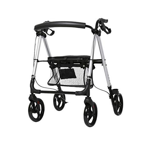 Rollator s Rollator for Seniors,Old People,Transport Rollator with Seat and Wheels Folding and Transport Chair, Blue